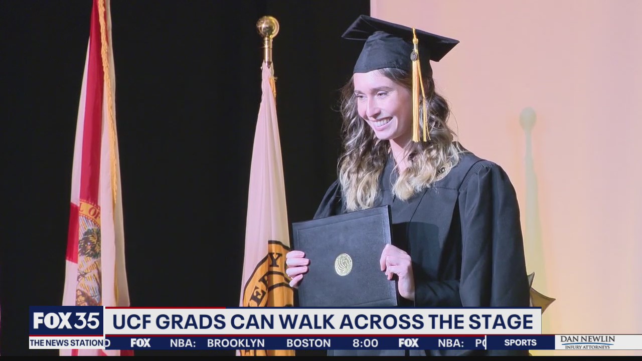 UCF graduates walk across stage