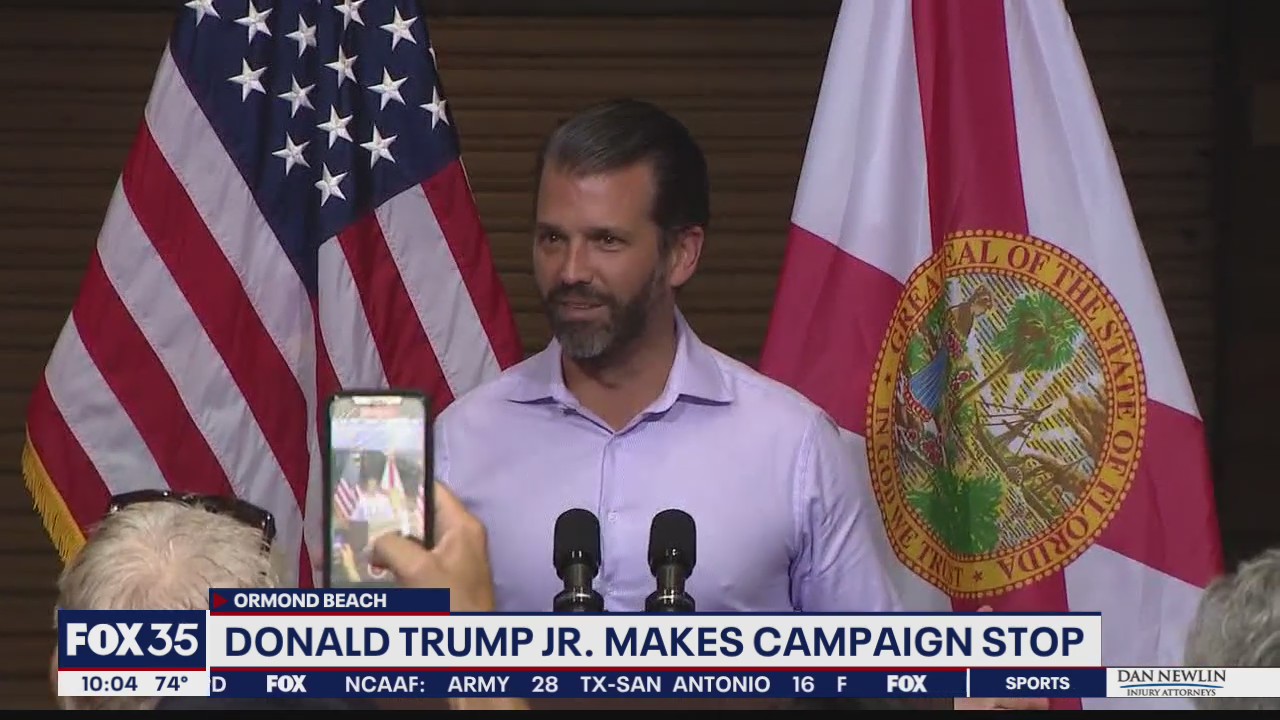 Donald Trump Jr. makes campaign stop in Ormond Beach