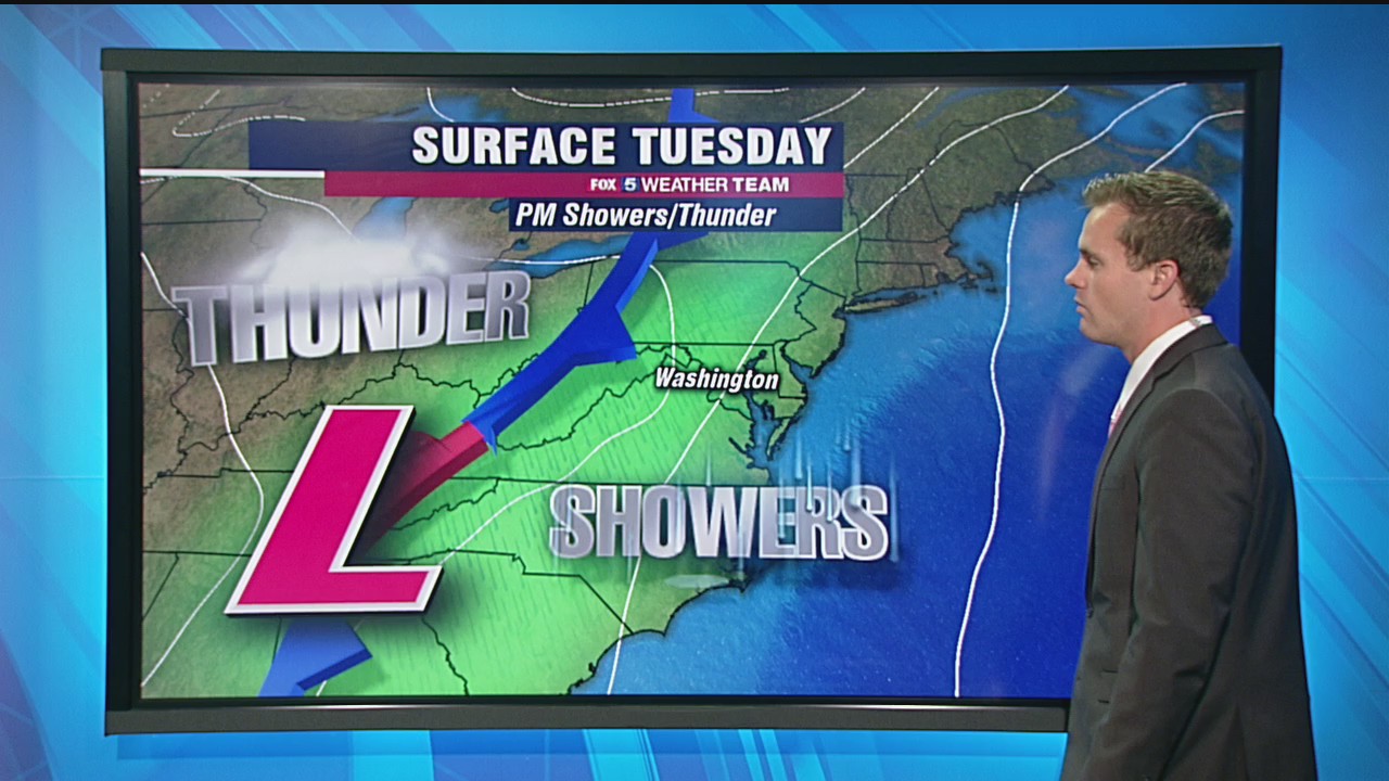 Afternoon rain and thunderstorms expected Tuesday