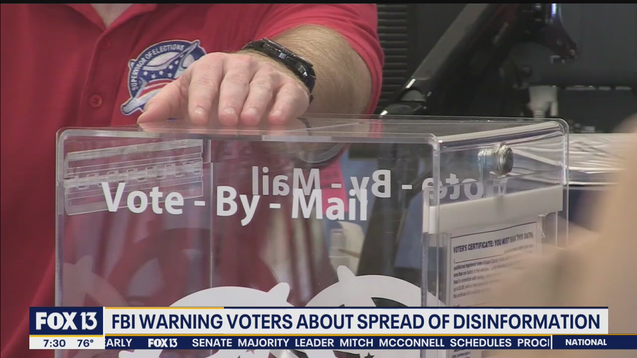 FBI warning voters about spread of disinformation