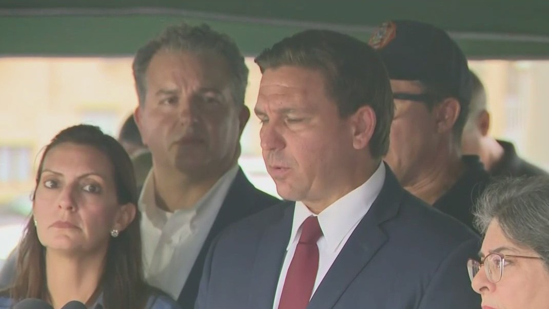 Governor speaks at scene of South Florida condo collapse