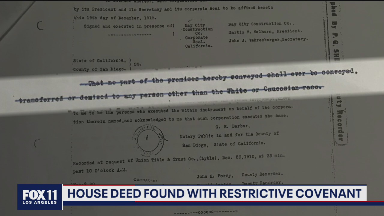 Race Matters: House deed found with restrictive covenant