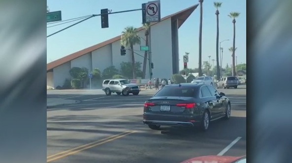 Woman loses control of her car in Phoenix crash, sending it in circles