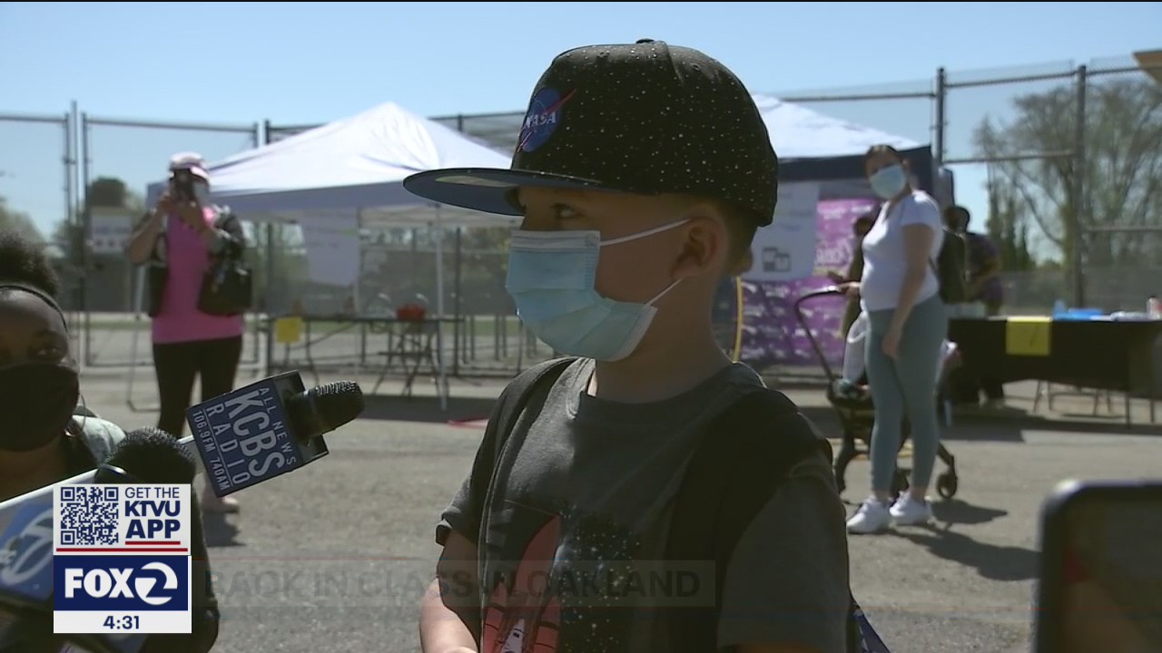 Modest 1st day back to class for Oakland schools