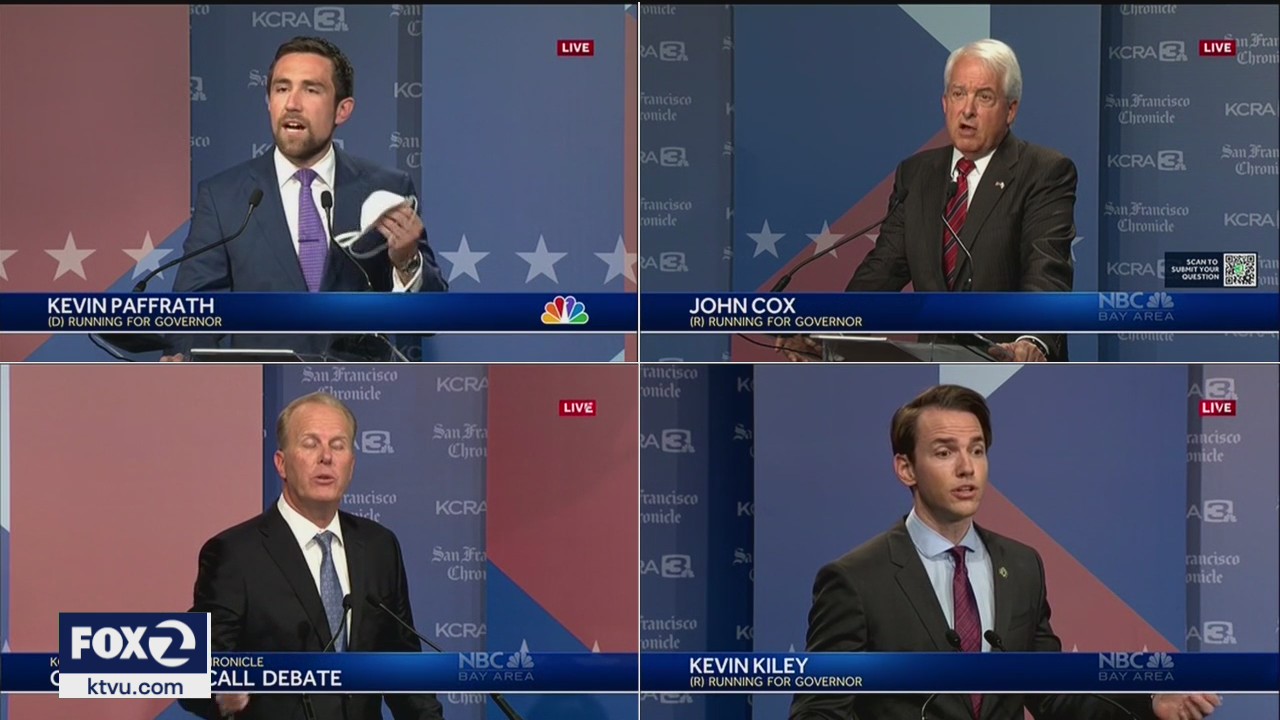 California's recall election: Democrat joins GOP on debate stage