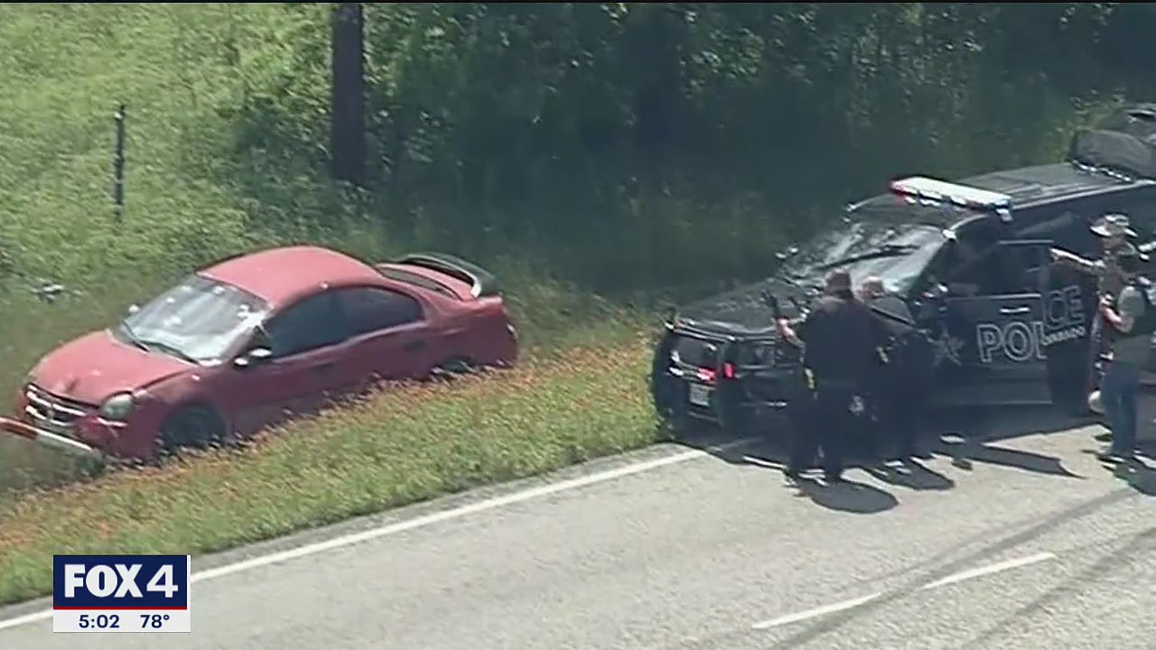 Constable out of hospital after being shot during police chase with fugitives wanted for Dallas homicide