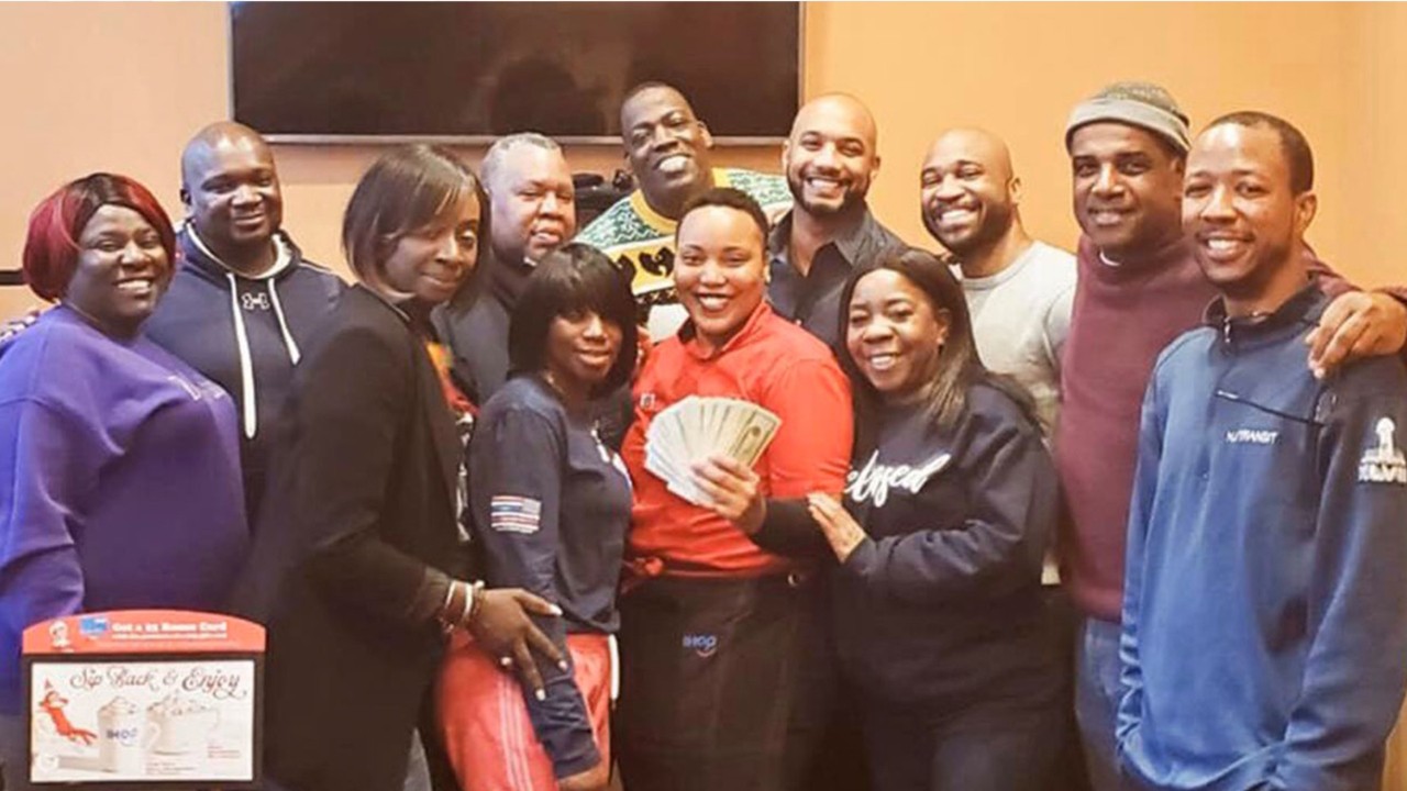 IHOP server given $1,200 tip by group of friends participating in Shock and Claus