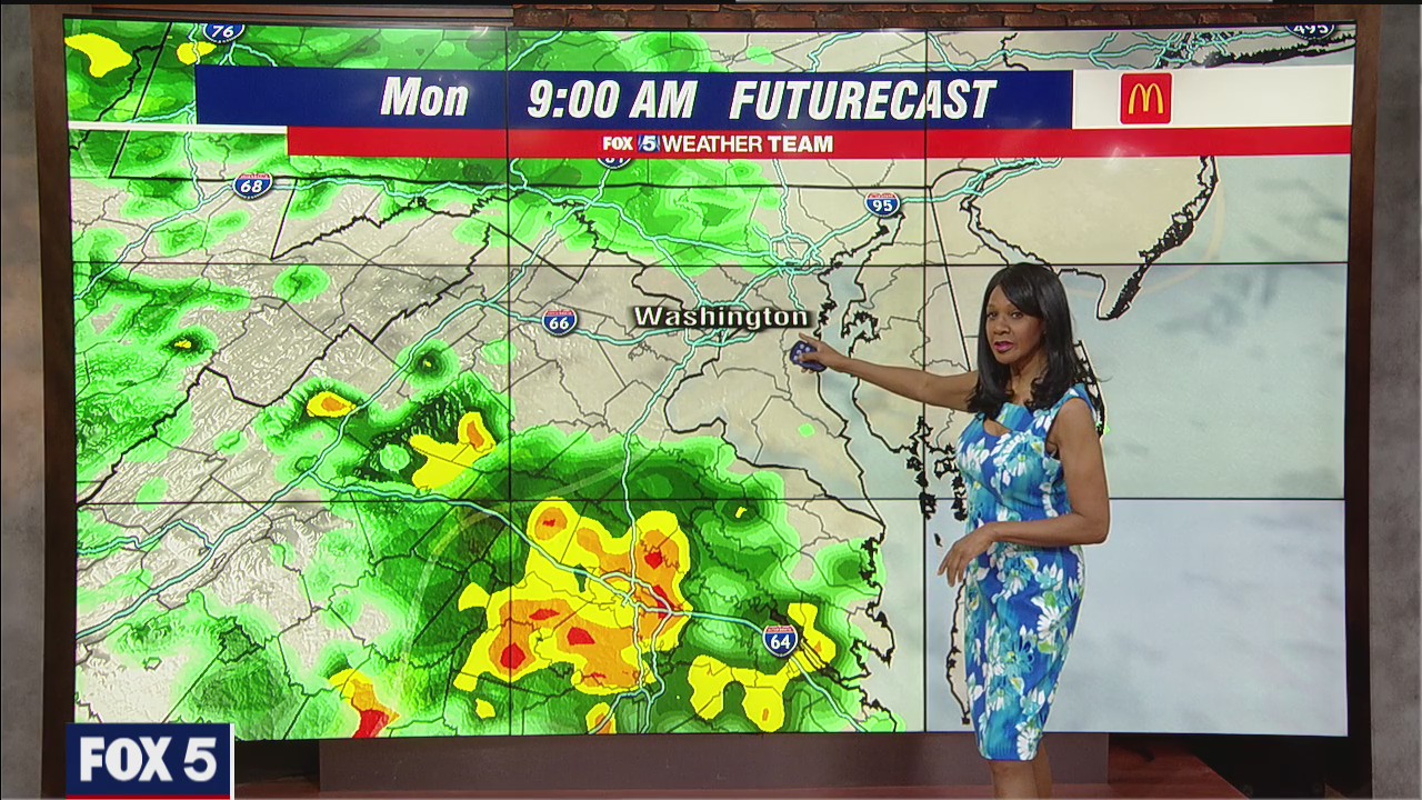 FOX 5 Weather forecast for Monday, May 3