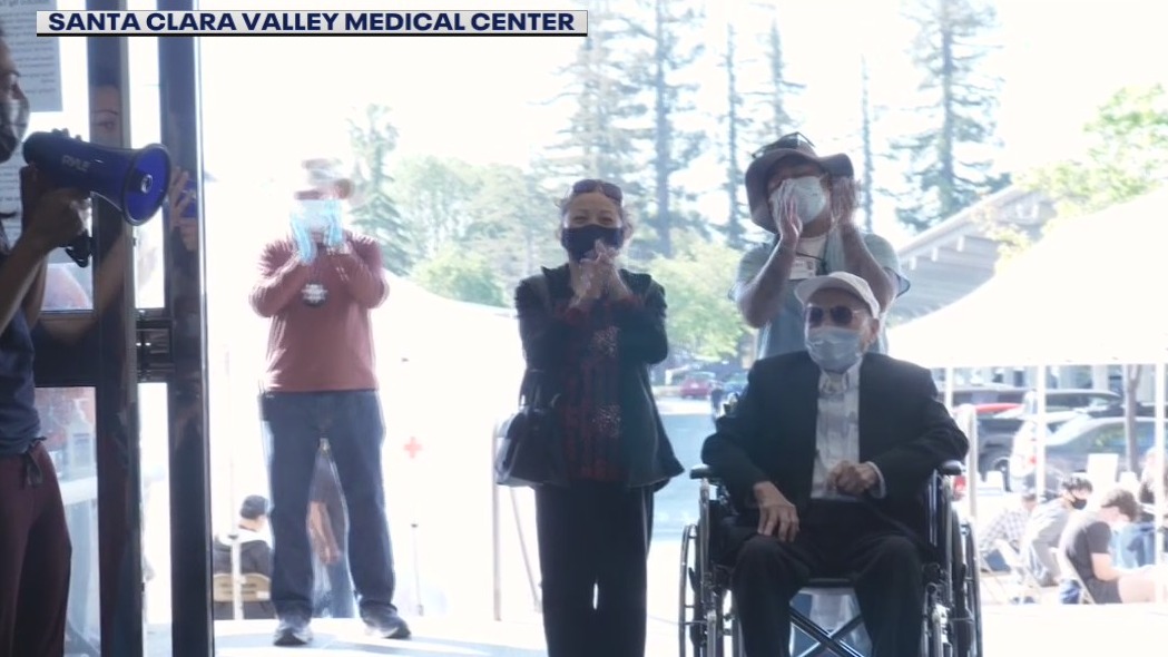 106-year-old man gets 2nd COVID shot in San Jose