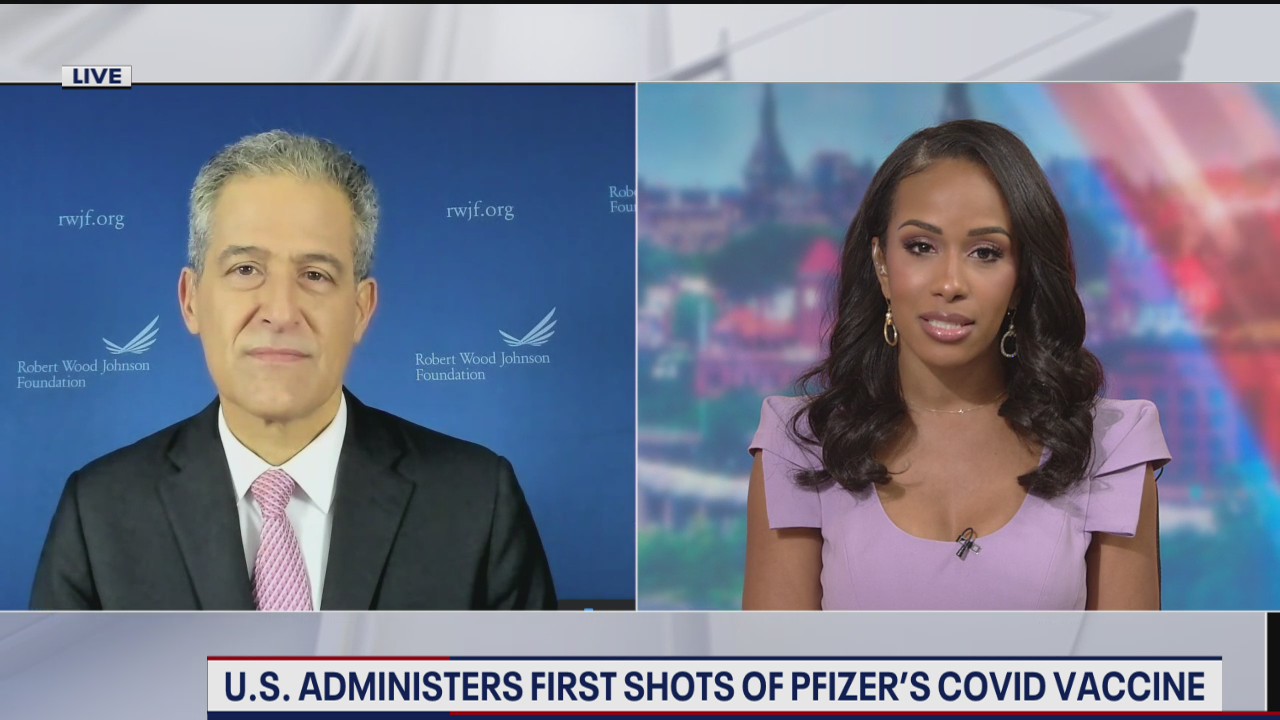 US administers first Pfizer vaccine shots