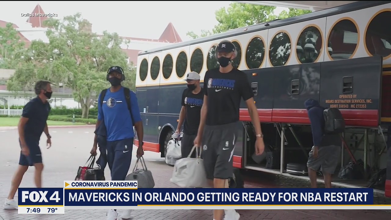Mavs arrive in Orlando to restart NBA season
