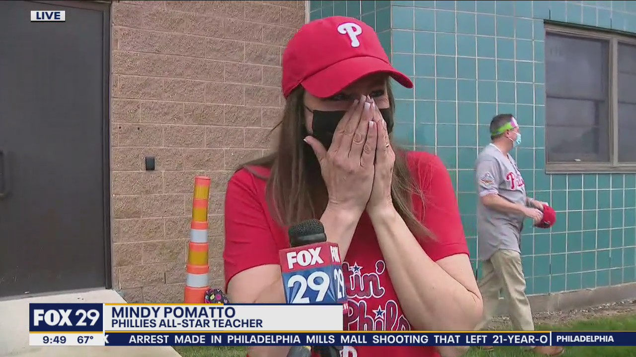 Local teacher surprised with honor from the Phillies