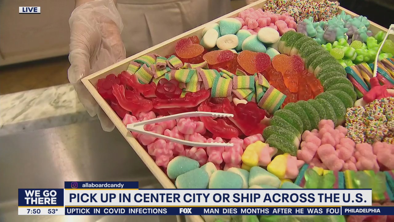 All Aboard Candy creates candy charcuterie boards
