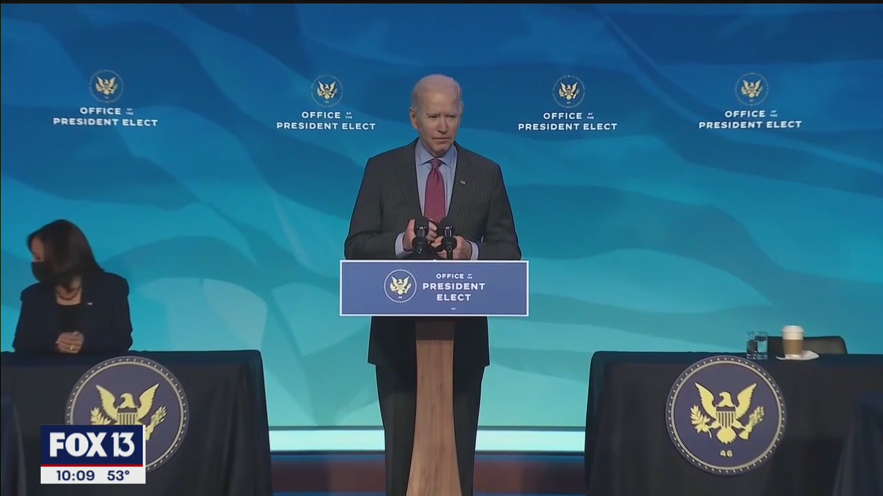 COVID-19 presents Biden's first test in office