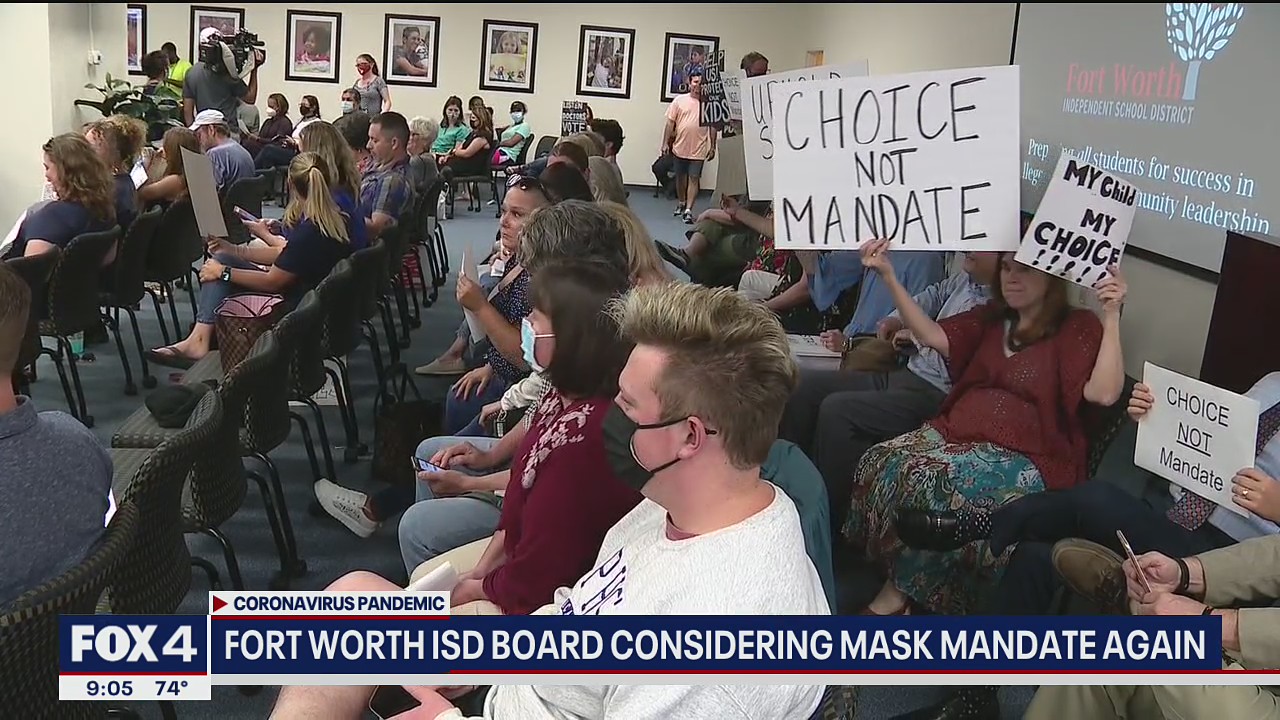 Fort Worth ISD board considering mask mandate again