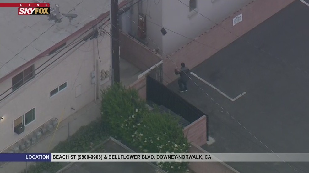 Pursuit suspect makes a run for it