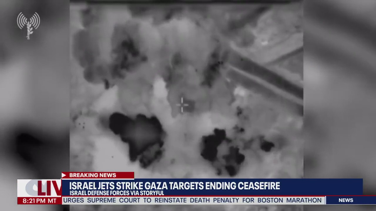 Israel strikes Gaza targets ending 25-day ceasefire