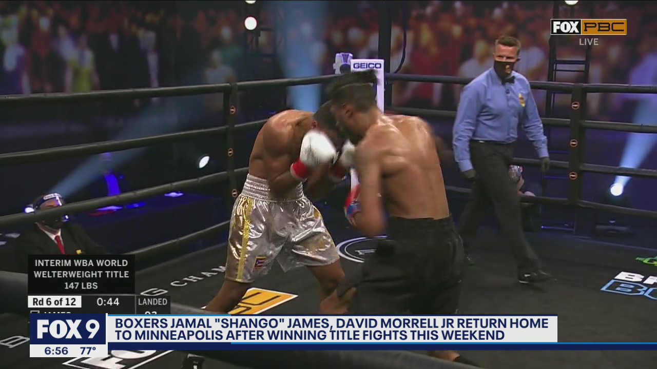 Boxing champs Jamal James and David Morell Jr. return home to Minneapolis