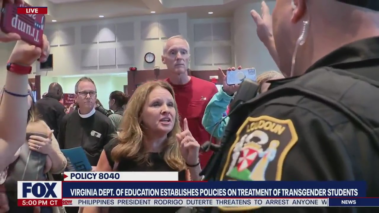Man arrested at Loudoun County school board meeting on transgender policies