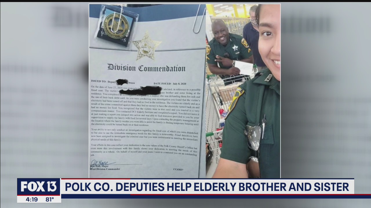 Good Stuff: Deputies help elderly brother and sister