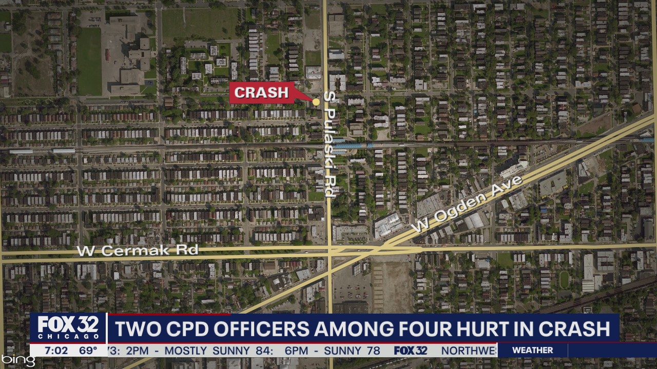 2 CPD officers injured in crash