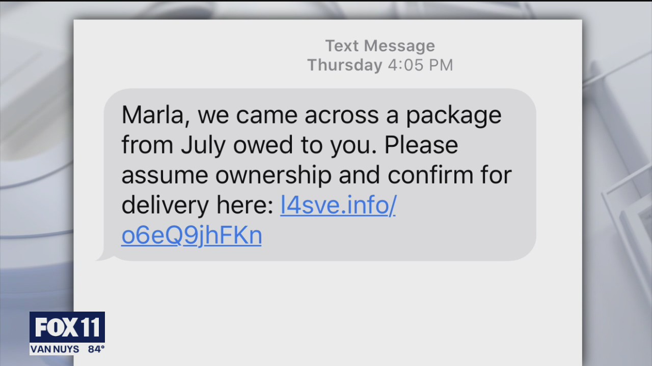 Authorities warn of 'package pending' text scam