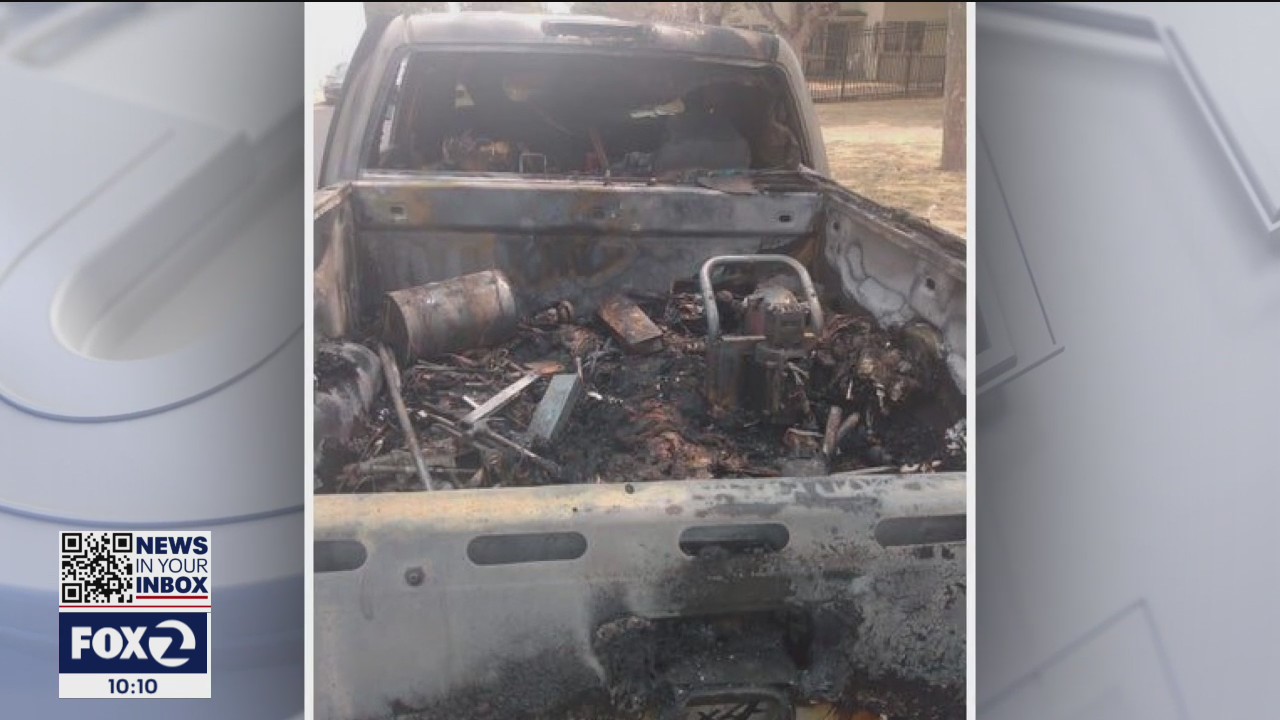 Oakland man loses all his possessions in vehicle fire