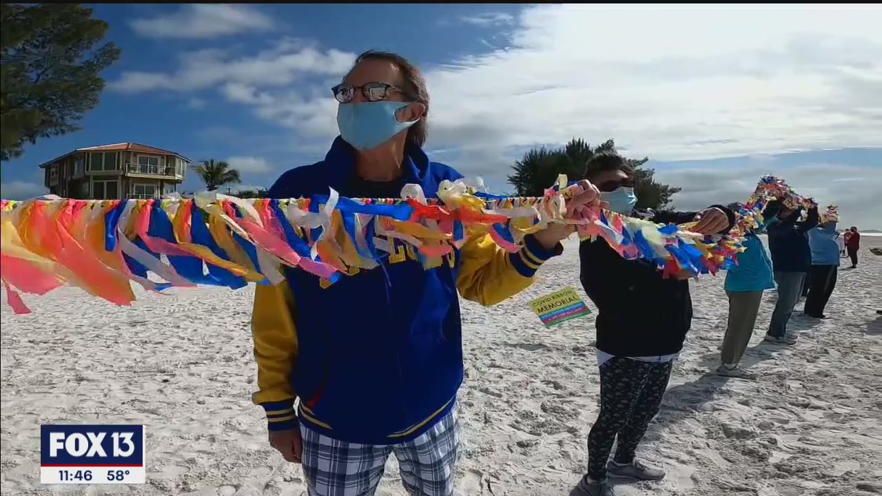 COVID-19 ribbon memorial opens in Anna Maria Island