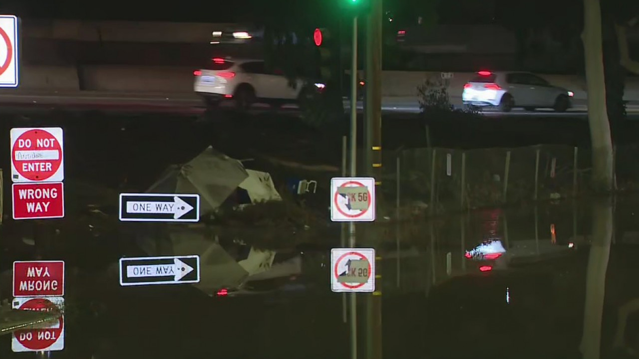 Hollywood water main break