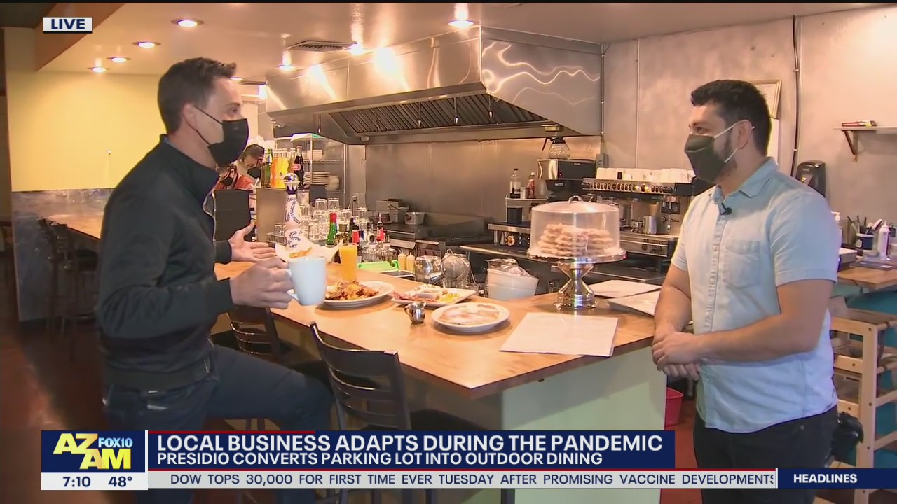 Phoenix restaurant converts parking lot for outdoor dining