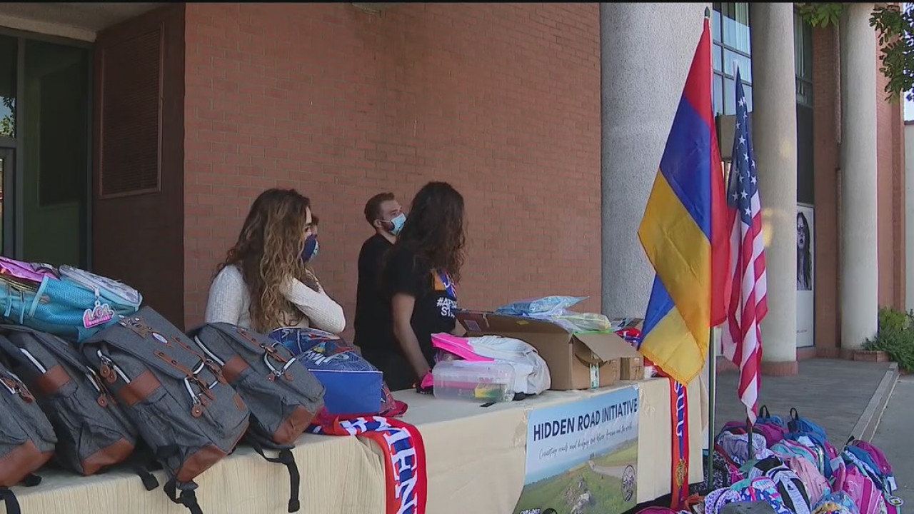 Backpacks being sent to children in Artsakh
