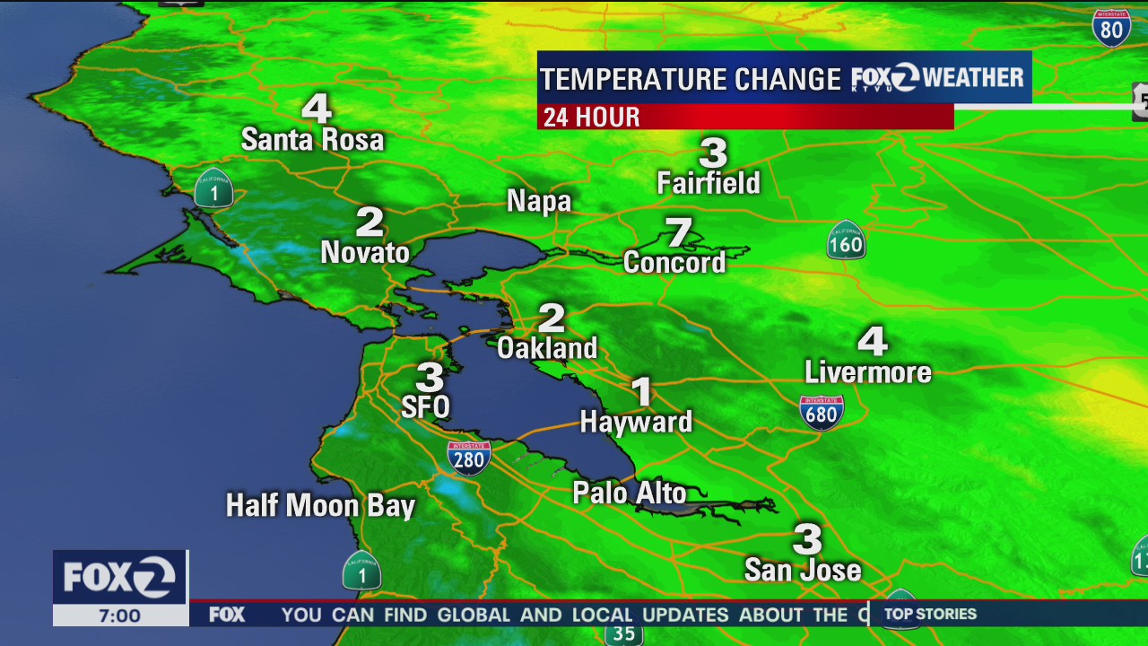 Forecast: Temperatures warm up around the Bay Area