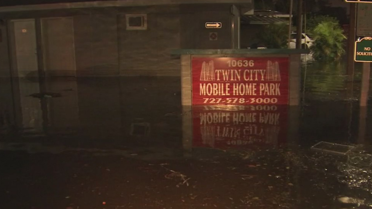 St. Pete mobile home park flooded from Eta