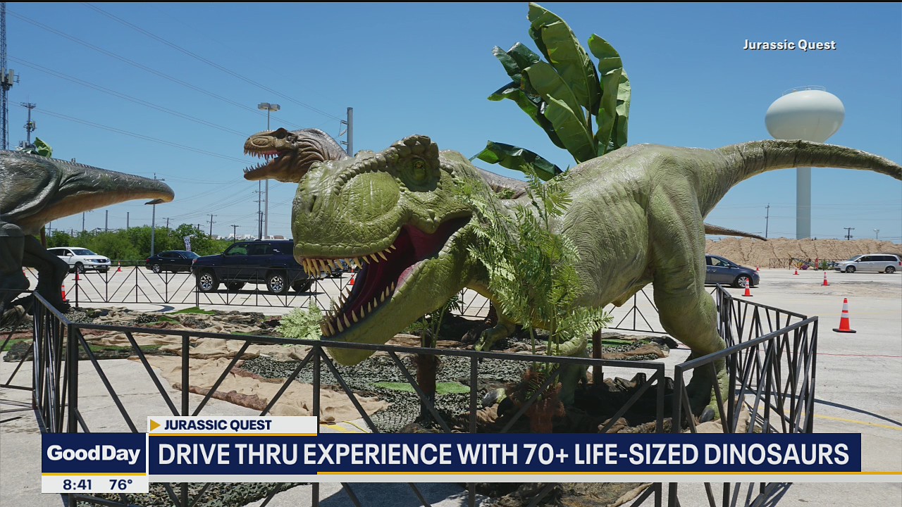 Jurrasic Quest offers drive-thru prehistoric safari