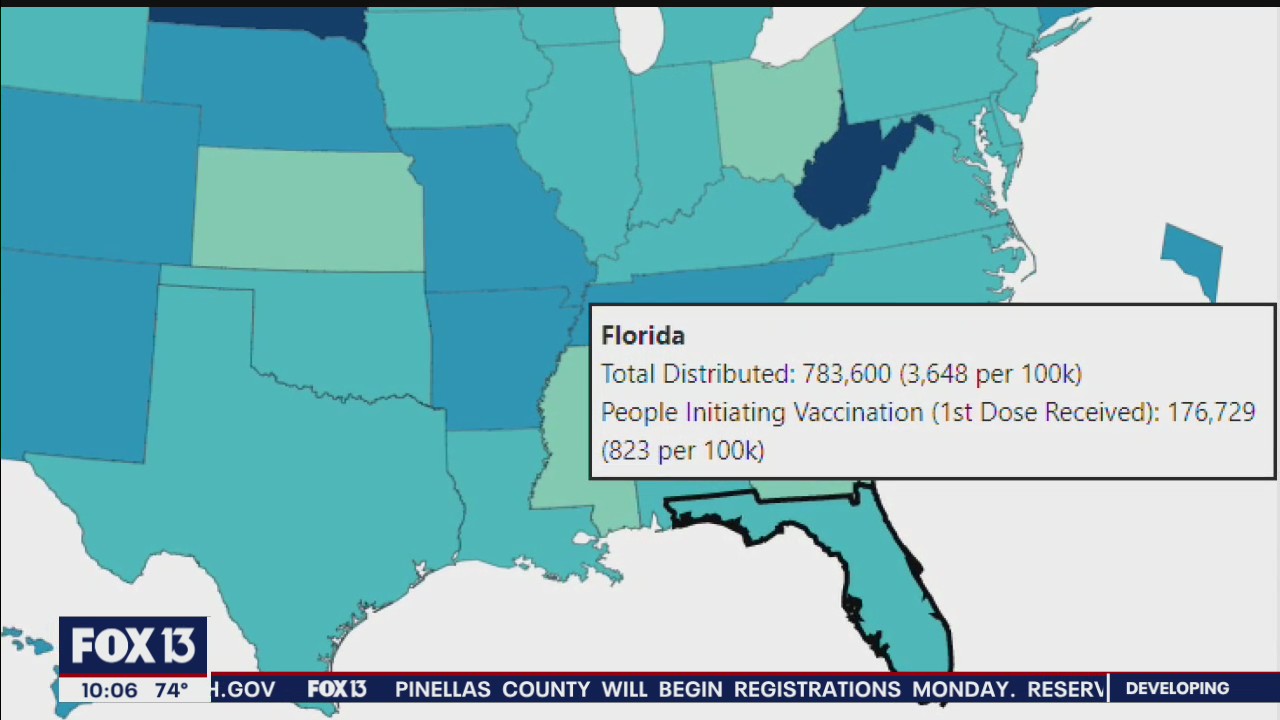Florida vaccine rollout slower than many hoped