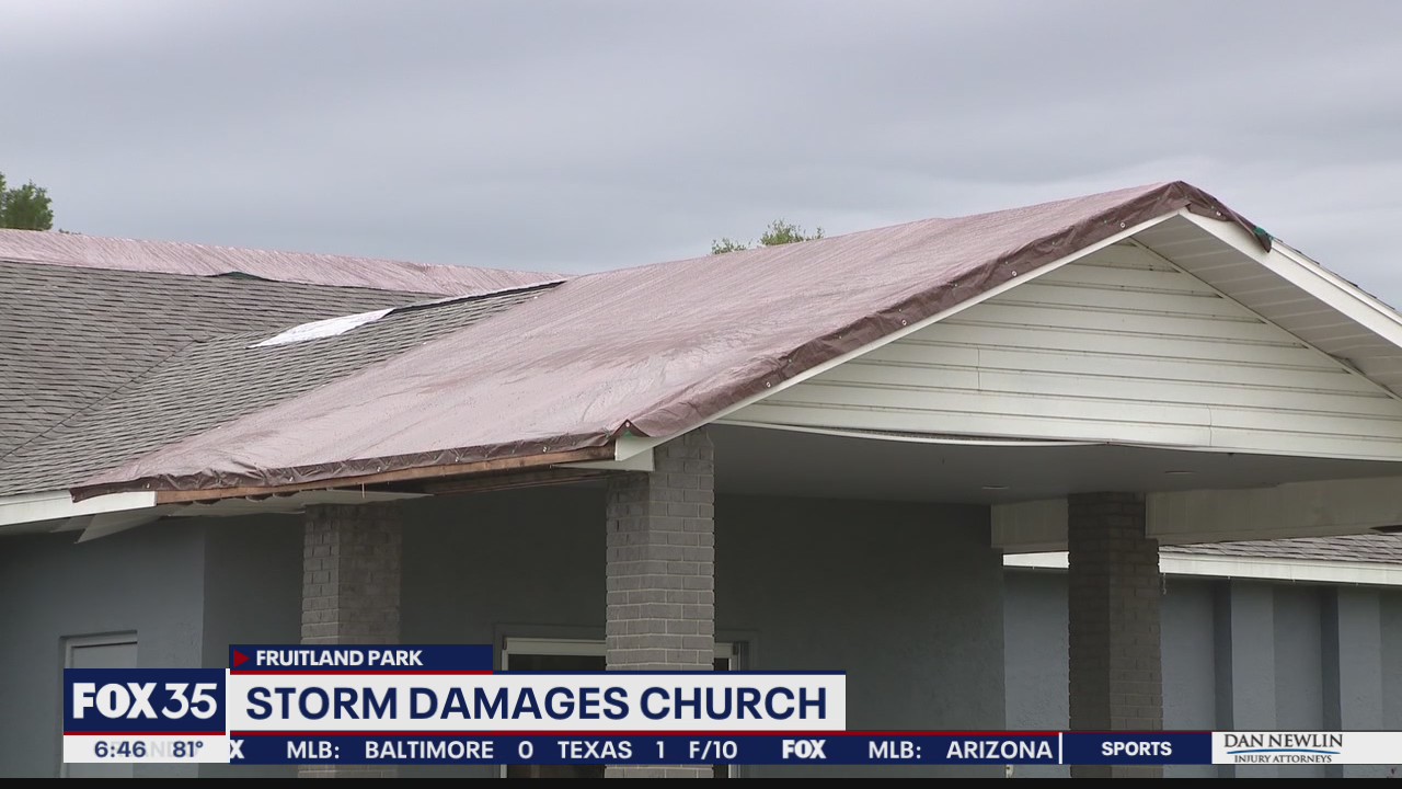 Saturday storms leave Central Florida church damaged