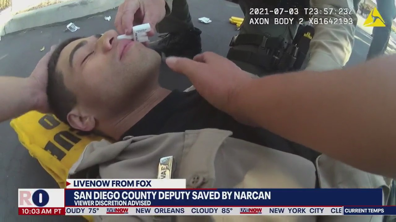 San Diego County Deputy saved by Narcan after fentanyl exposure I LiveNOW from FOX