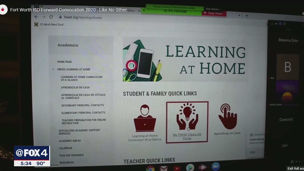 Fort Worth ISD starts online with minor challenges