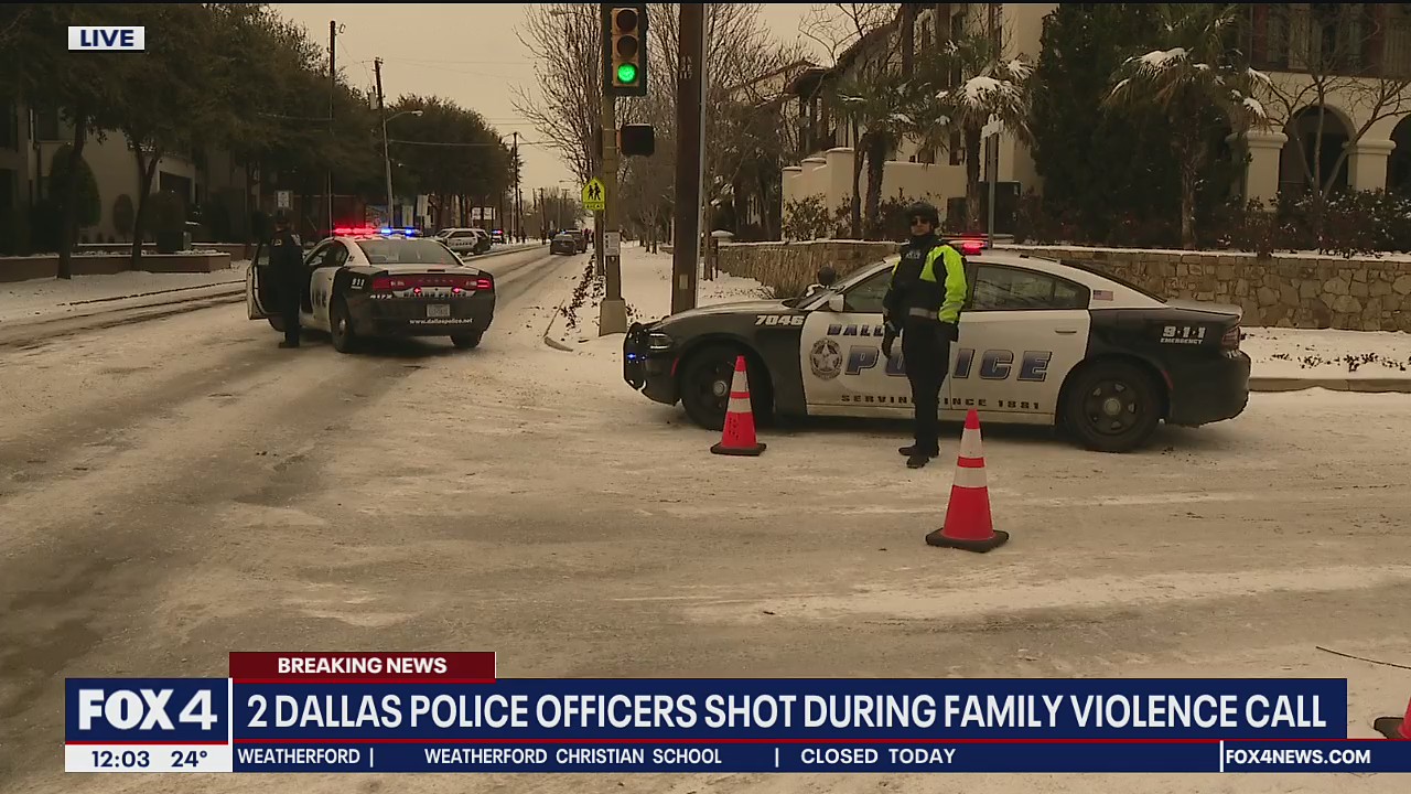 2 Dallas officers shot while responding to domestic violence call