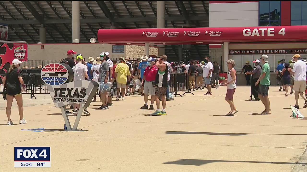 Fans allowed at Texas Motor Speedway; 1st major sporting event that’s open to fans in Texas since COVID-19
