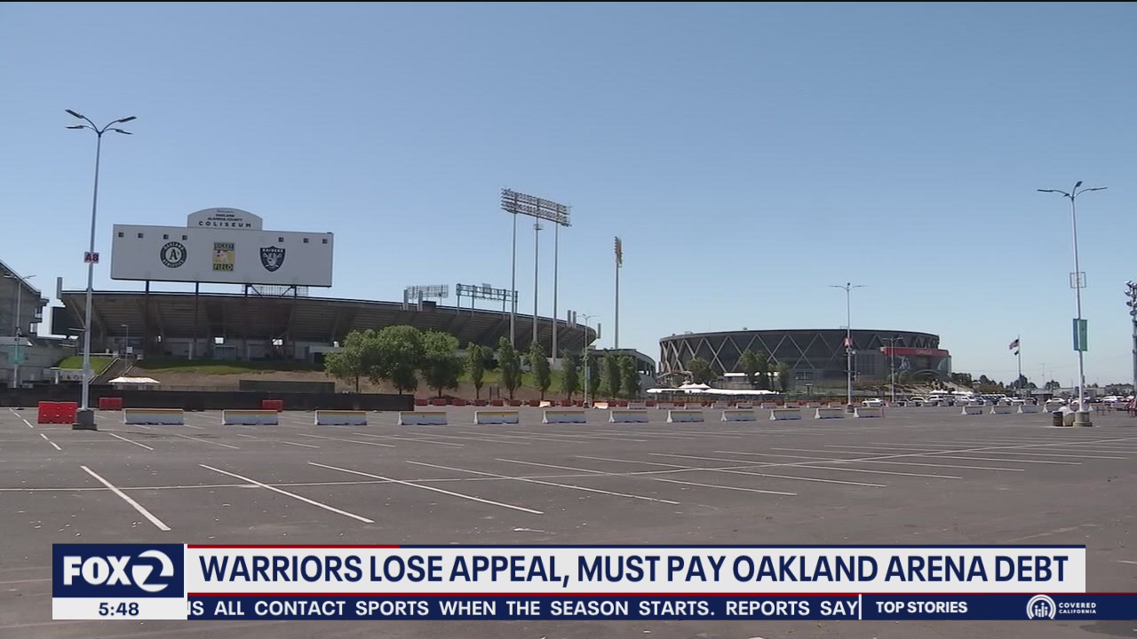 Warriors lose appeal, must pay Oakland Arena debt