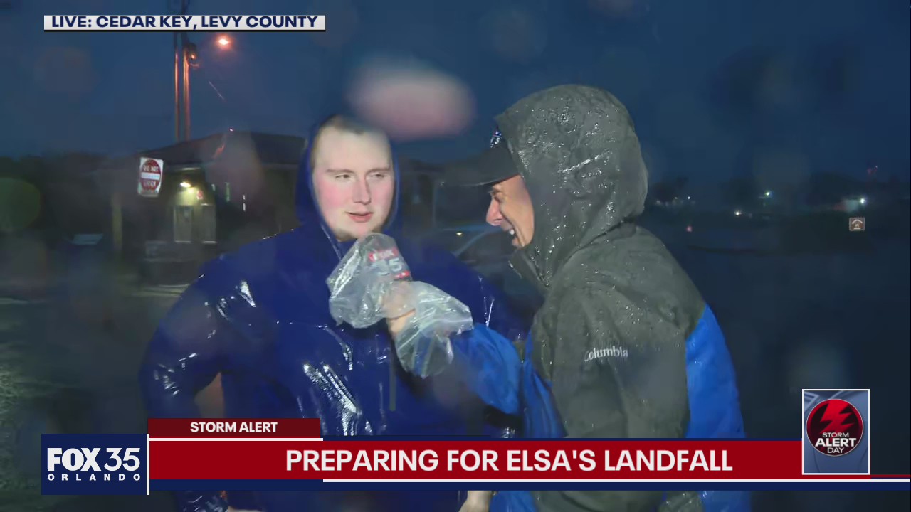 Preparing for Elsa's landfall