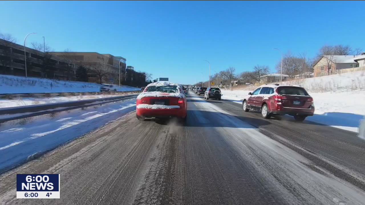 Crews clear roads after blizzard in Minnesota