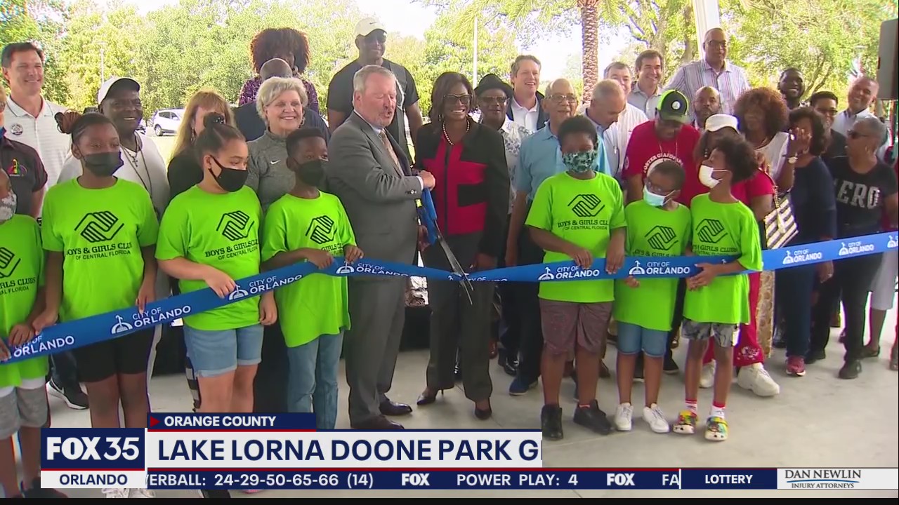 Lake Lorna Doone Park ribbon cutting