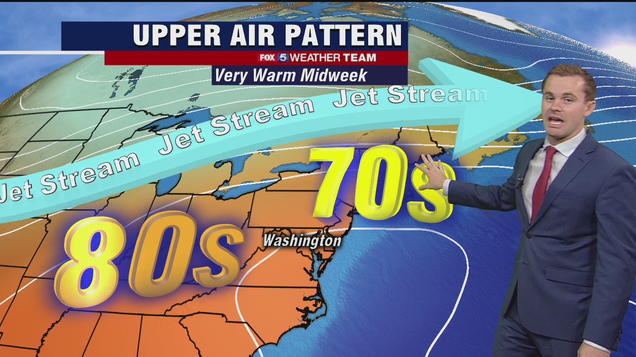 FOX 5 Weather afternoon forecast for Tuesday, October 20