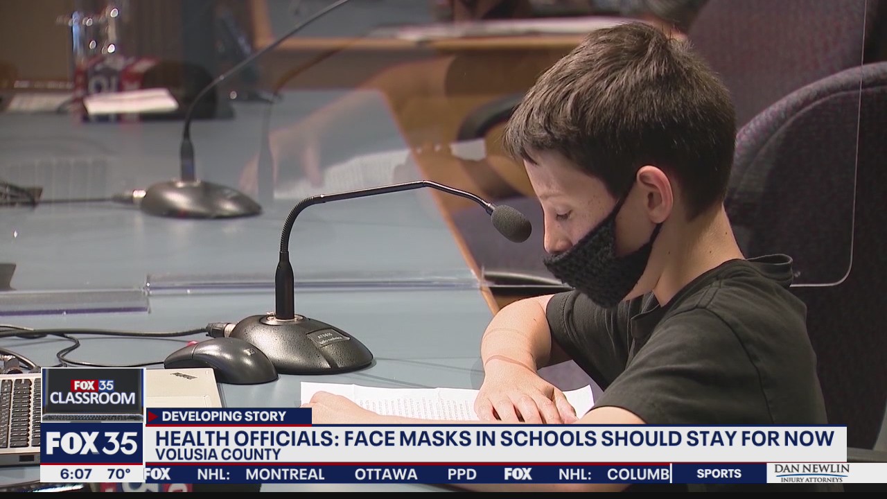 Volusia County students to keep masks on for now