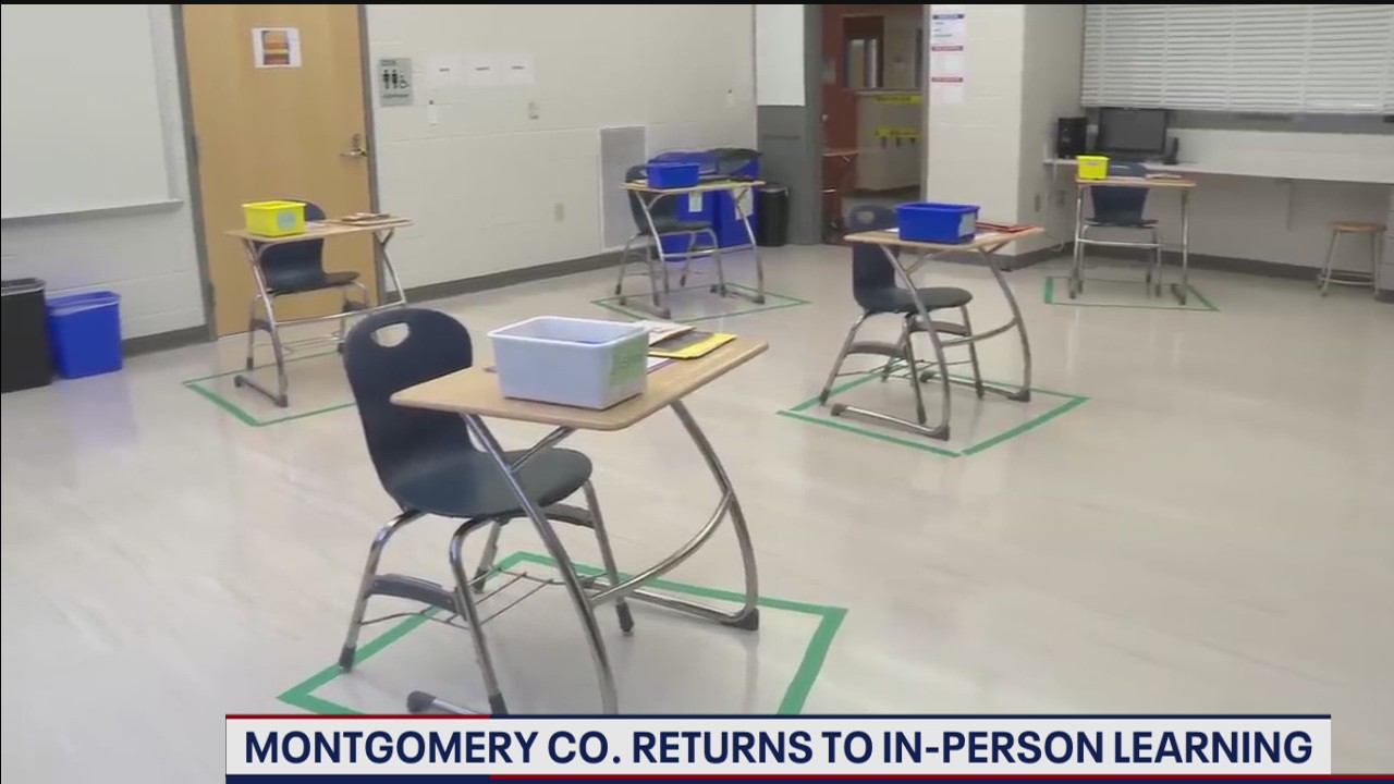 Montgomery County Public Schools open doors for in-person learning Monday