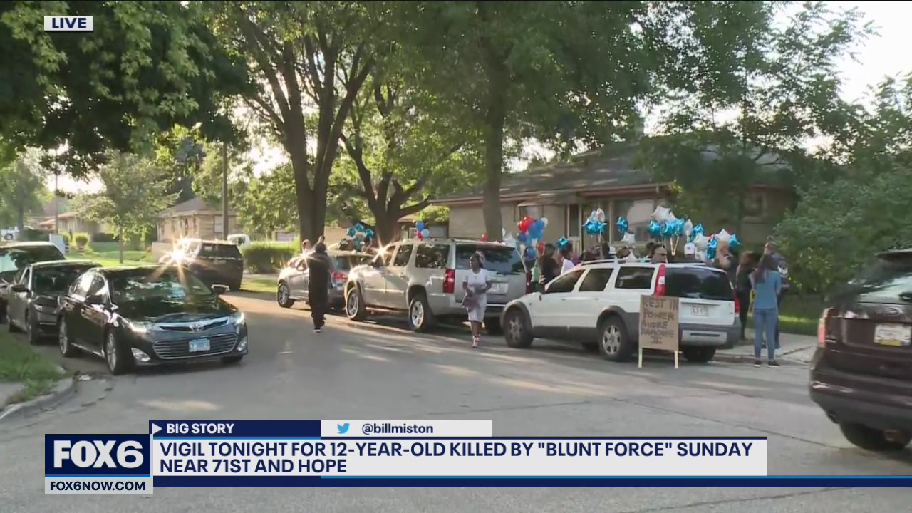 Vigil for 12-year-old killed on city's north side