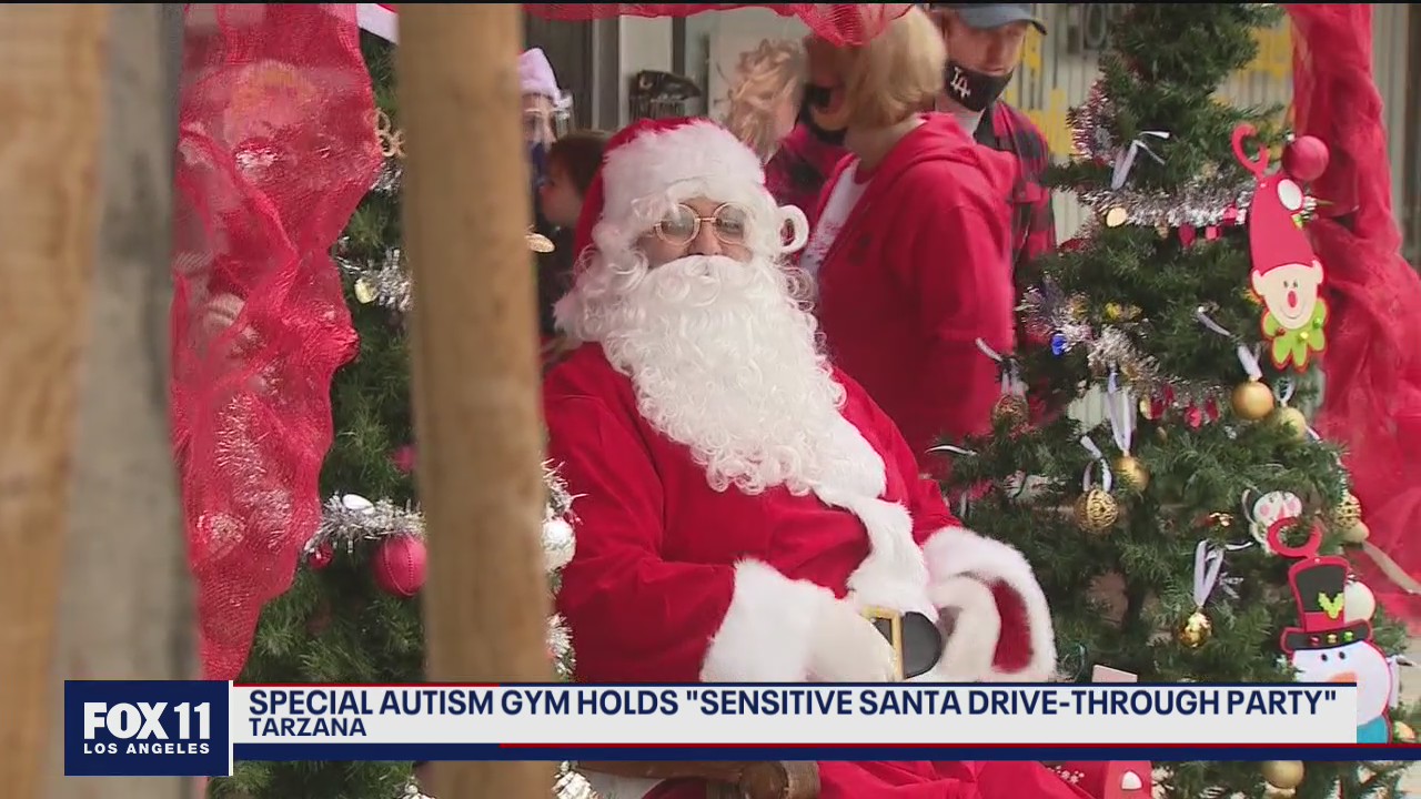 We Rock the Spectrum Kid's Gym holds sensitive Santa drive-thru event
