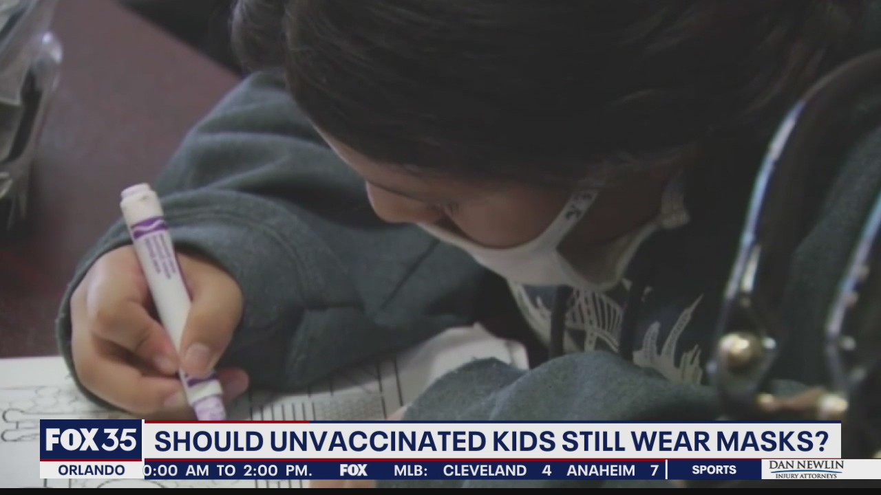 Should unvaccinated kids still wear masks?